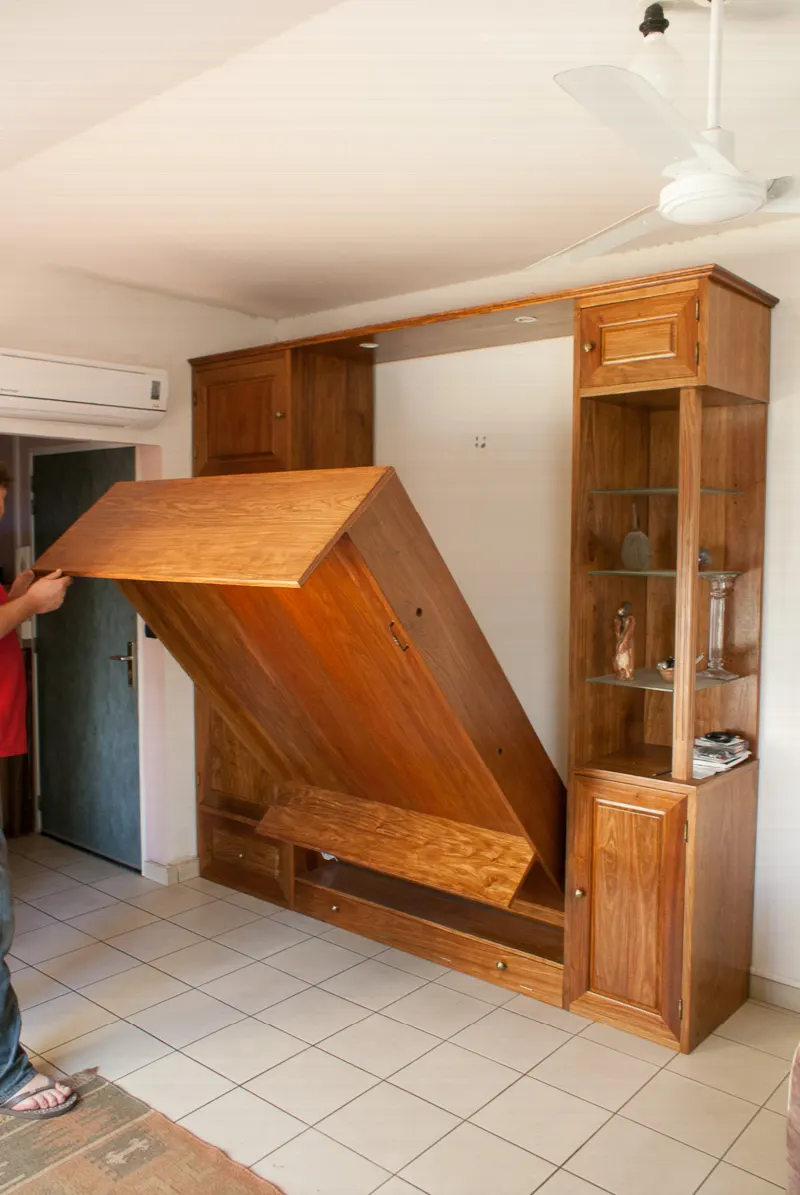 Lit cage en umbila massif