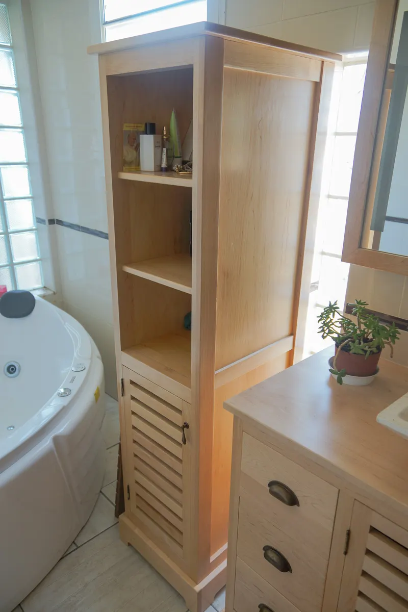 Salle de bain en érable