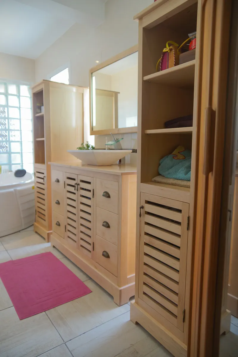 Salle de bain en érable